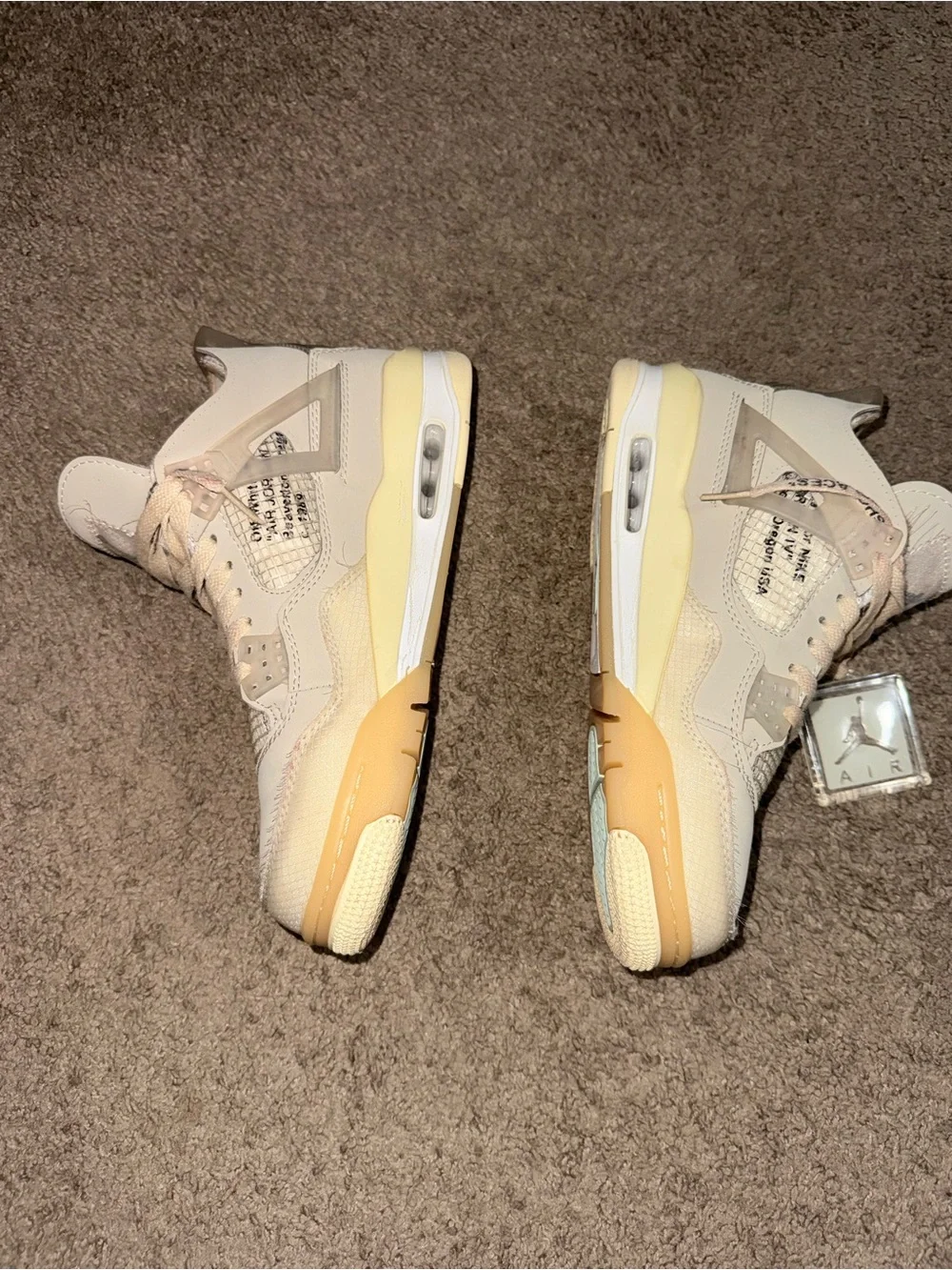 Jordan Men's Sneakers in Cream and Tan